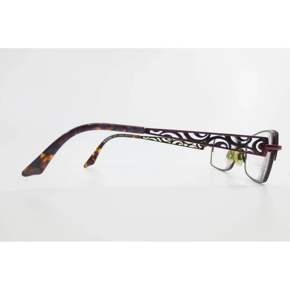 Brendel 922015 Eyeglasses Burgundy Metal Scroll Temple 52-17-135 German Design